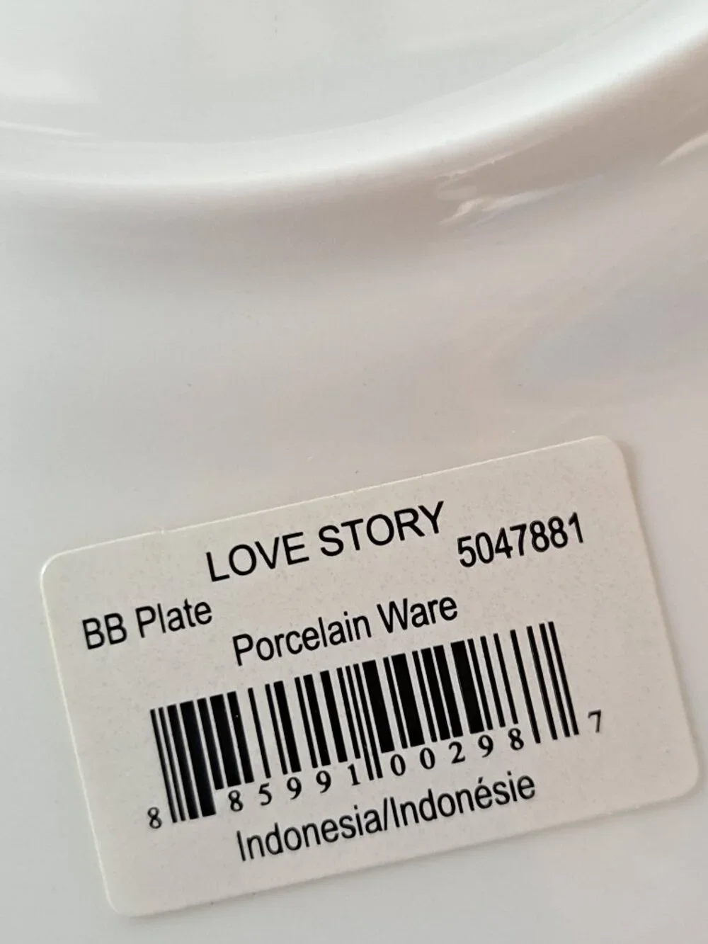 Mikasa Love Story Platinum Round 7' Bread & Butter Plate
